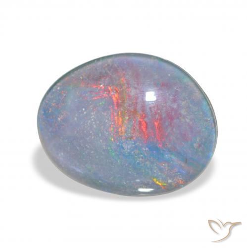 Triplete de ópalo Multicolor natural de 9.33 ct, Elegante, Opaco