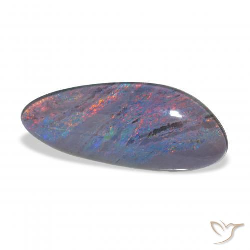 Triplete de ópalo Multicolor natural de 6.45 ct, Elegante, Opaco