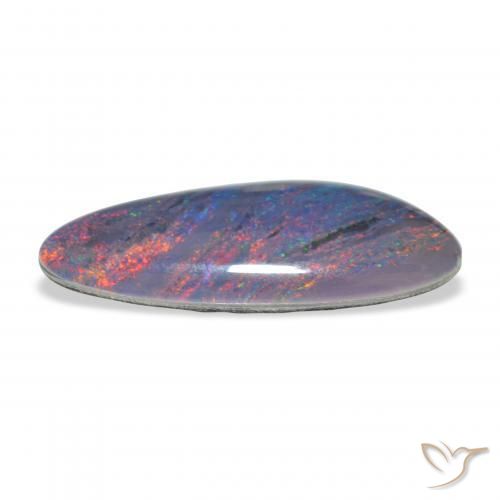 Triplete de ópalo Multicolor natural de 6.45 ct, Elegante, Opaco
