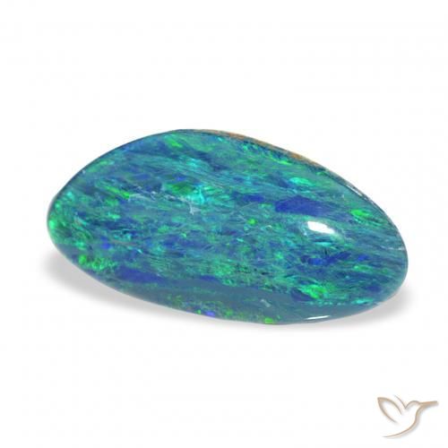 Triplete de ópalo Multicolor natural de 2.49 ct, Elegante, Opaco
