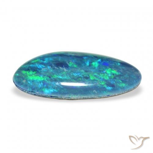 Triplete de ópalo Multicolor natural de 2.49 ct, Elegante, Opaco