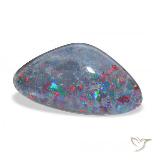 Triplete de ópalo Multicolor natural de 6.95 ct, Elegante, Opaco