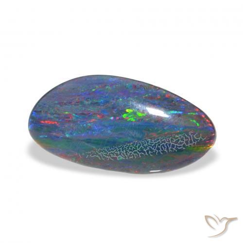 Triplete de ópalo Multicolor natural de 3.38 ct, Elegante, Opaco