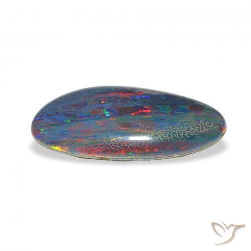 Triplete de ópalo Multicolor natural de 3.38 ct, Elegante, Opaco