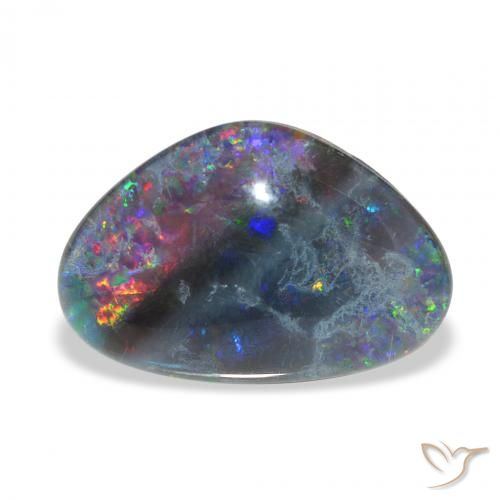 6.75ct Natural Multicolor Triplete de ópalo, Elegante, Opaco
