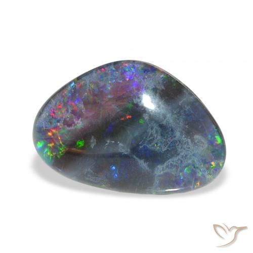 Triplete de ópalo Multicolor natural de 6.75 ct, Elegante, Opaco