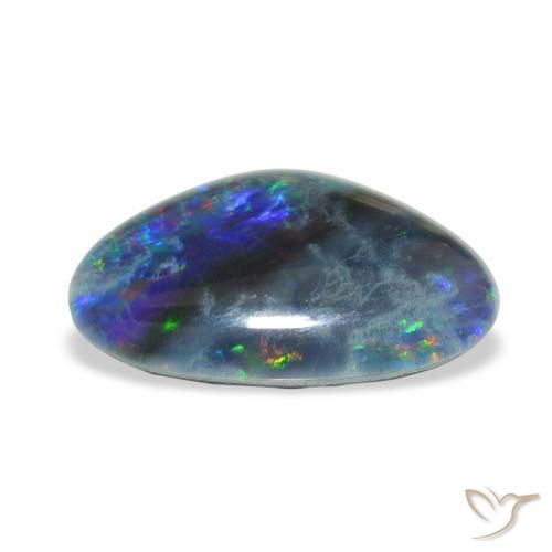 Triplete de ópalo Multicolor natural de 6.75 ct, Elegante, Opaco