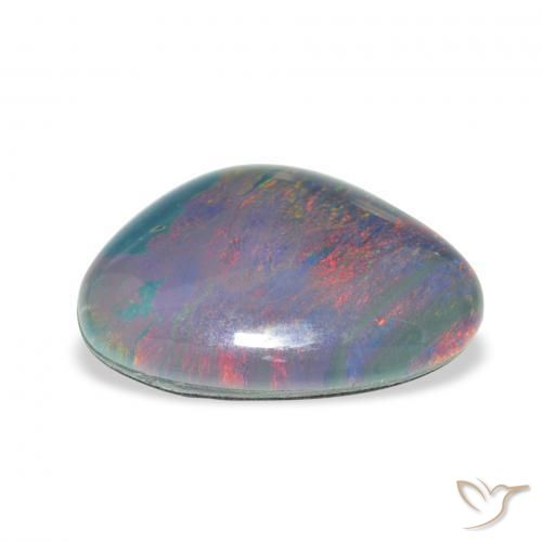 Triplete de ópalo Multicolor natural de 6.25 ct, Elegante, Opaco