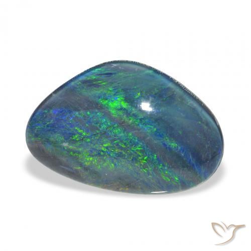 Triplete de ópalo Multicolor natural de 6.55 ct, Elegante, Opaco