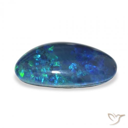 Triplete de ópalo Multicolor natural de 6.14 ct, Elegante, Opaco