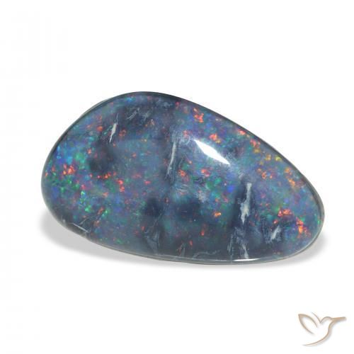 Triplete de ópalo Multicolor natural de 9.21 ct, Elegante, Opaco