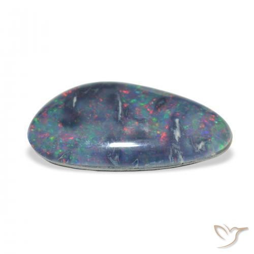 Triplete de ópalo Multicolor natural de 9.21 ct, Elegante, Opaco