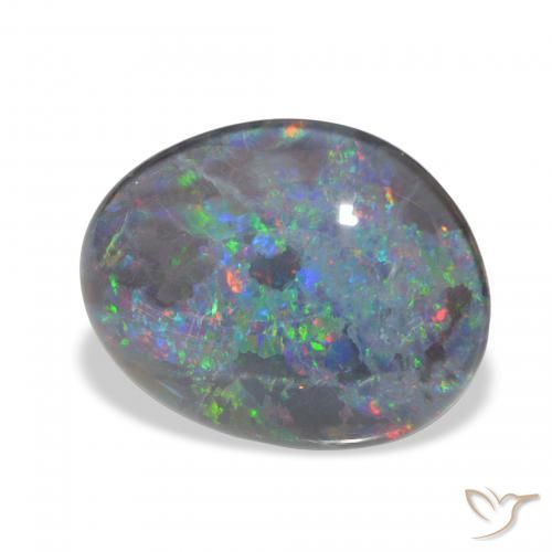 Triplete de ópalo Multicolor natural de 8.78 ct, Elegante, Opaco