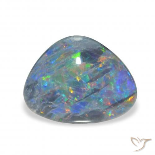 3.95ct Multicolor Triplete de ópalo, Elegante, Opaco