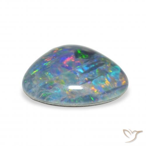 Triplete de ópalo Multicolor natural de 3.95 ct, Elegante, Opaco