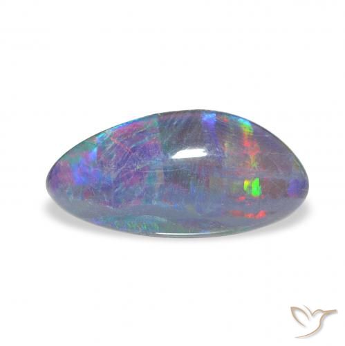 2.36ct Multicolor Triplete de ópalo, Elegante, Opaco