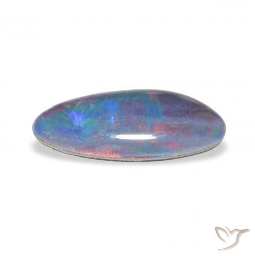 Triplete de ópalo Multicolor natural de 2.36 ct, Elegante, Opaco