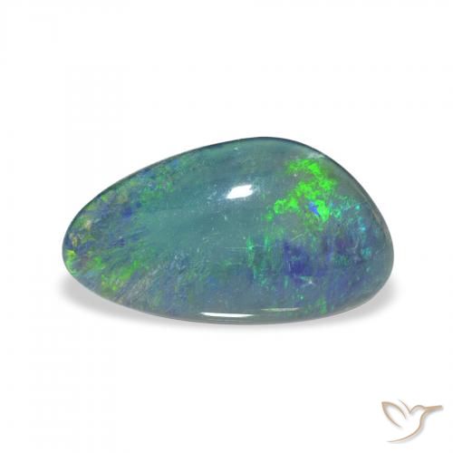 3.08ct Multicolor Triplete de ópalo, Elegante, Opaco