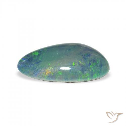 Triplete de ópalo Multicolor natural de 3.08 ct, Elegante, Opaco