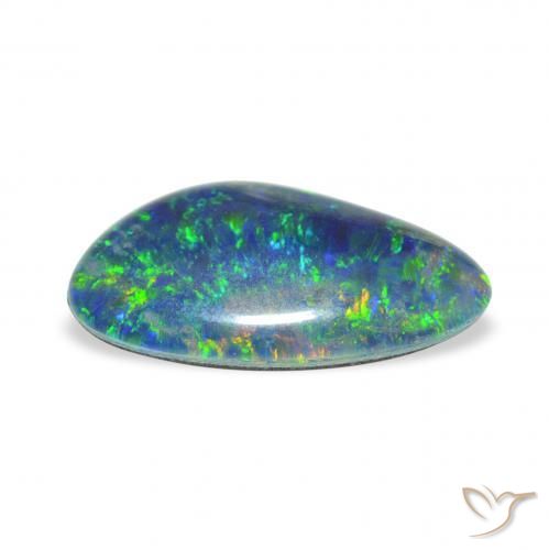 Triplete de ópalo Multicolor natural de 3.22 ct, Elegante, Opaco