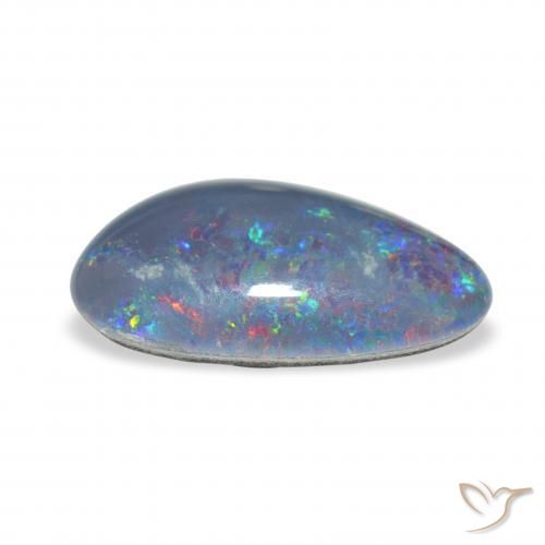 Triplete de ópalo Multicolor natural de 3.07 ct, Elegante, Opaco
