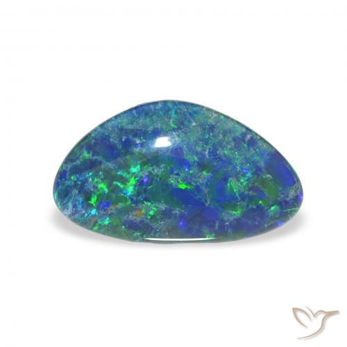 2.33ct Multicolor Triplete de ópalo, Elegante, Opaco