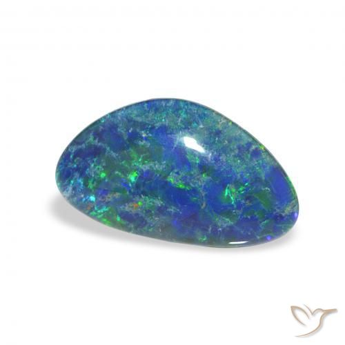 Triplete de ópalo Multicolor natural de 2.33 ct, Elegante, Opaco
