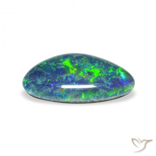 Triplete de ópalo Multicolor natural de 2.33 ct, Elegante, Opaco