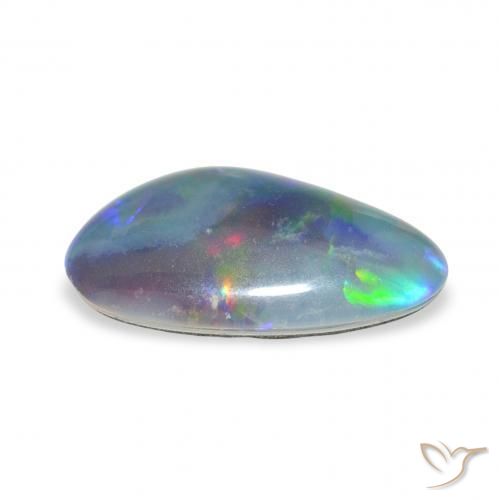 Triplete de ópalo Multicolor natural de 3.13 ct, Elegante, Opaco