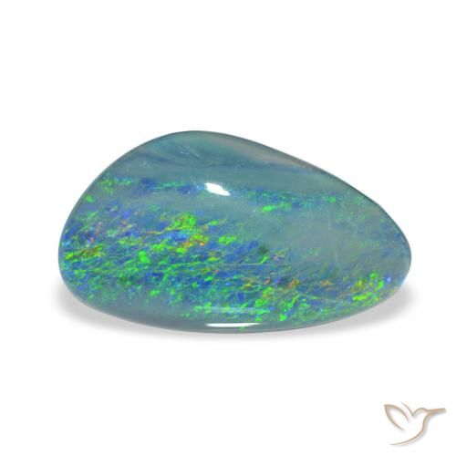 3.06ct Multicolor Triplete de ópalo, Elegante, Opaco