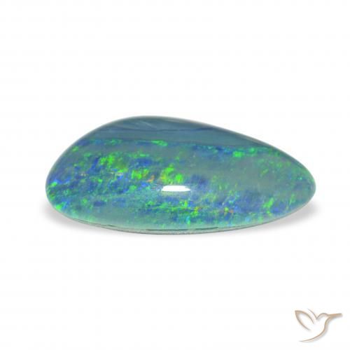 Triplete de ópalo Multicolor natural de 3.06 ct, Elegante, Opaco