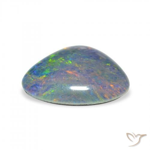 Triplete de ópalo Multicolor natural de 4.24 ct, Elegante, Opaco