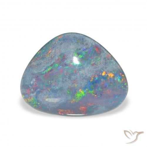 4.14ct Multicolor Triplete de ópalo, Elegante, Opaco