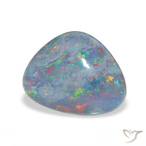 Triplete de ópalo Multicolor natural de 4.14 ct, Elegante, Opaco