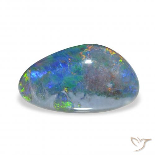 3.28ct Multicolor Triplete de ópalo, Elegante, Opaco