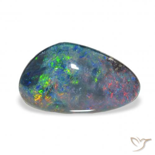 3.73ct Natural Multicolor Triplete de ópalo, Elegante, Opaco