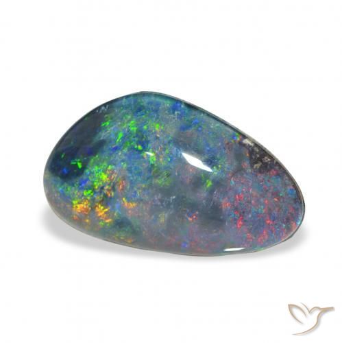 Triplete de ópalo Multicolor natural de 3.73 ct, Elegante, Opaco