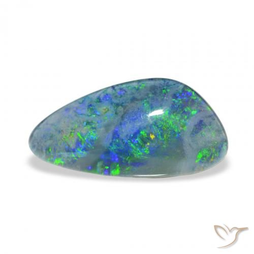 4.12ct Multicolor Triplete de ópalo, Elegante, Opaco