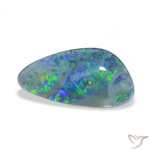 Triplete de ópalo Multicolor natural de 4.12 ct, Elegante, Opaco