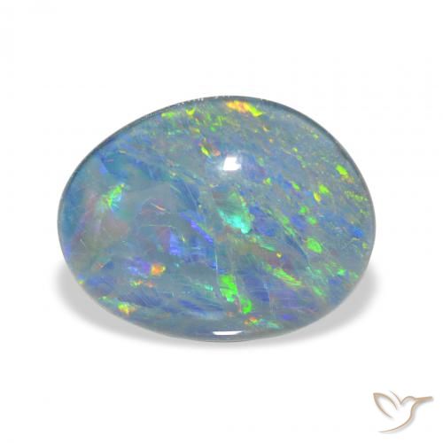9.36ct Multicolor Triplete de ópalo, Elegante, Opaco
