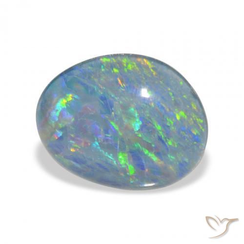 Triplete de ópalo Multicolor natural de 9.36 ct, Elegante, Opaco