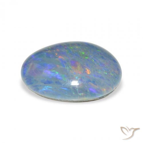 Triplete de ópalo Multicolor natural de 9.36 ct, Elegante, Opaco