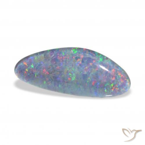 Triplete de ópalo Multicolor natural de 7.89 ct, Elegante, Opaco