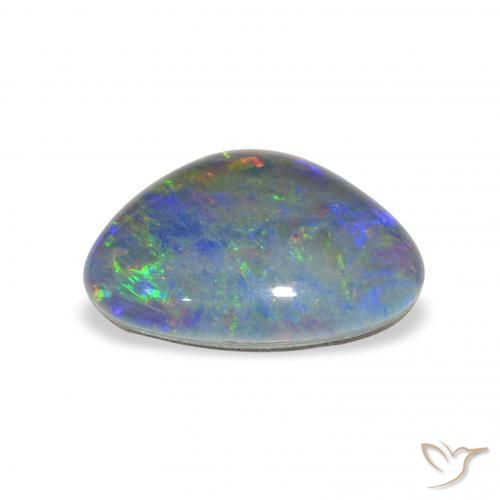 Triplete de ópalo Multicolor natural de 4.02 ct, Elegante, Opaco