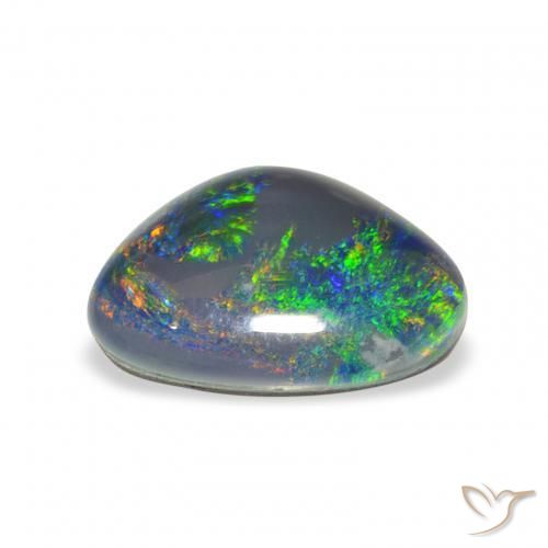 Triplete de ópalo Multicolor natural de 4.00 ct, Elegante, Opaco