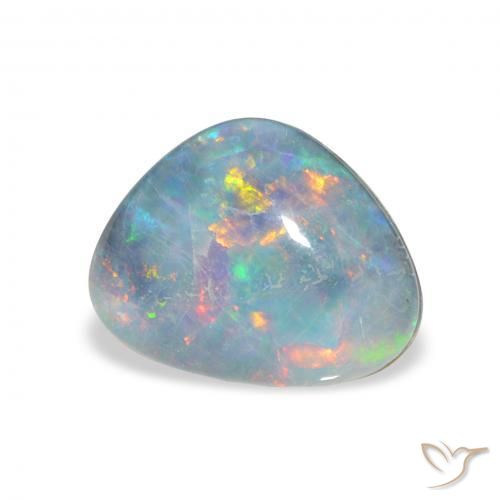 Triplete de ópalo Multicolor natural de 4.46 ct, Elegante, Opaco