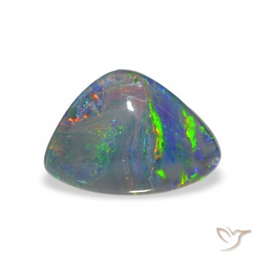 2.49ct Multicolor Triplete de ópalo, Elegante, Opaco