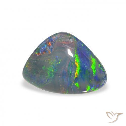 Triplete de ópalo Multicolor natural de 2.49 ct, Elegante, Opaco