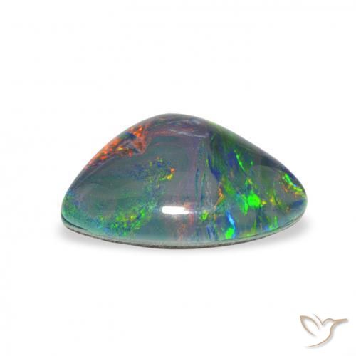 Triplete de ópalo Multicolor natural de 2.49 ct, Elegante, Opaco