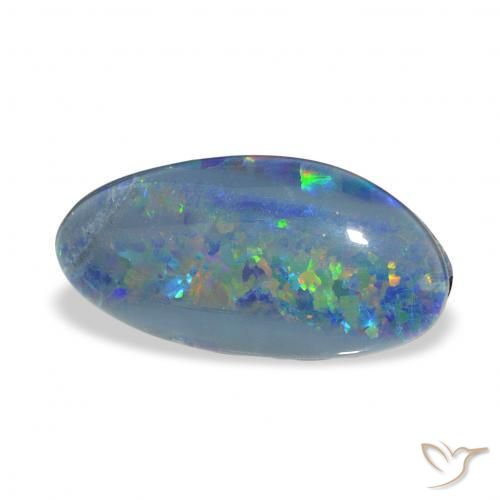 Triplete de ópalo Multicolor natural de 3.60 ct, Elegante, Opaco